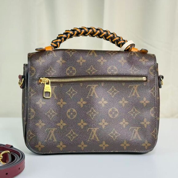 Louis Vuitton Monogram Canvas Metis Shoulder Bag Crossbody with Purple Strap - Picture 4 of 11
